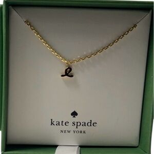 Kate Spade Gold Letter “E” - Pendant Necklace 18" + 3" extender **